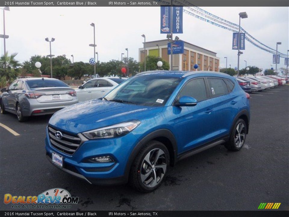 2016 Hyundai Tucson Sport Caribbean Blue / Black Photo #5