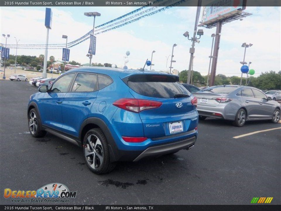 2016 Hyundai Tucson Sport Caribbean Blue / Black Photo #8