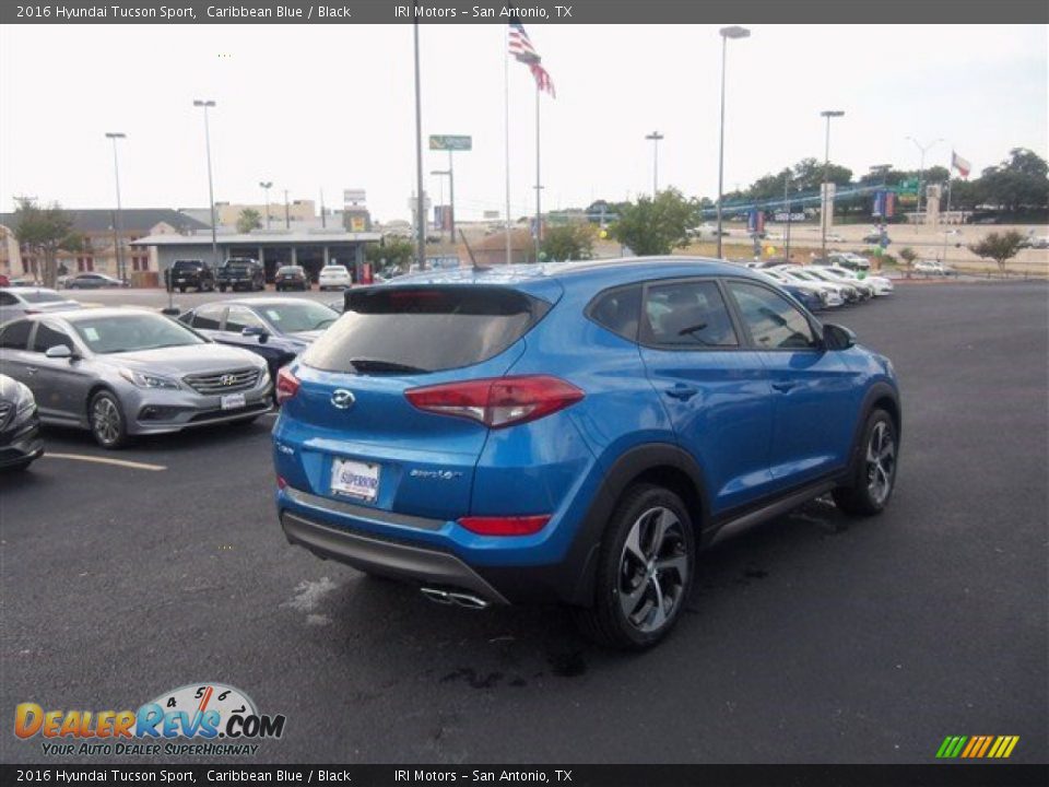 2016 Hyundai Tucson Sport Caribbean Blue / Black Photo #10