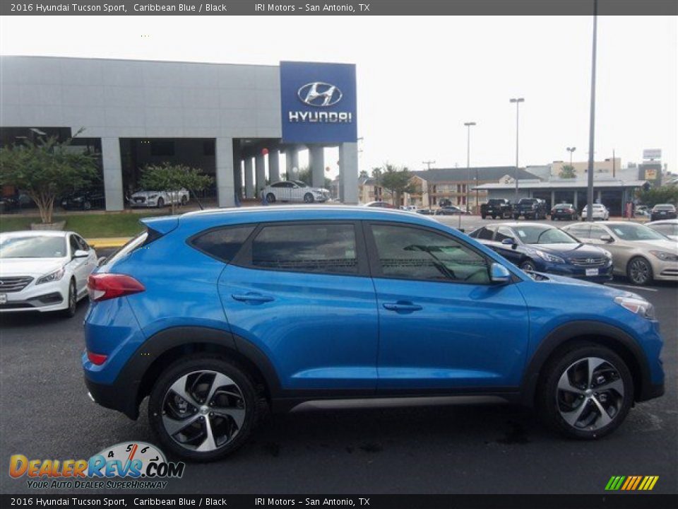 2016 Hyundai Tucson Sport Caribbean Blue / Black Photo #11