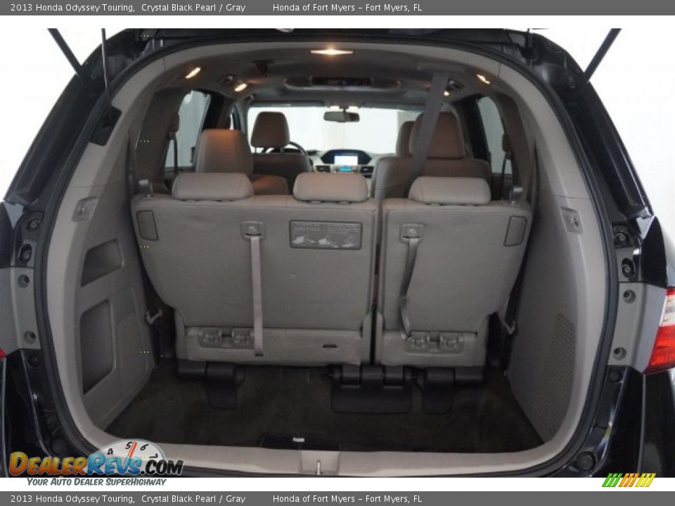 2013 Honda Odyssey Touring Crystal Black Pearl / Gray Photo #34