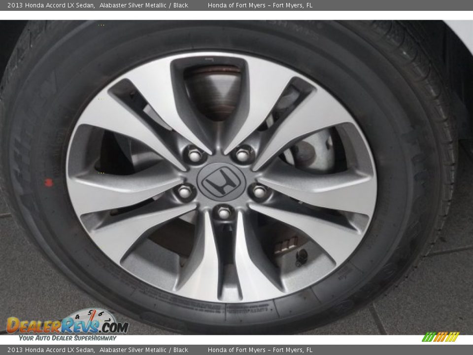 2013 Honda Accord LX Sedan Alabaster Silver Metallic / Black Photo #4