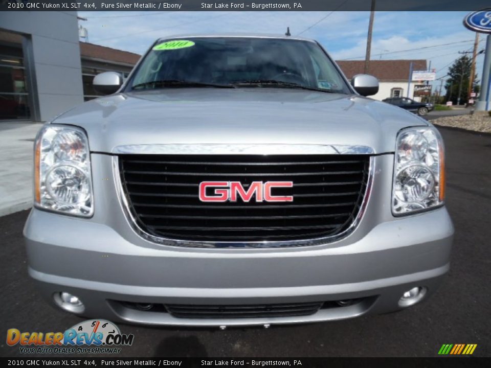 2010 GMC Yukon XL SLT 4x4 Pure Silver Metallic / Ebony Photo #2