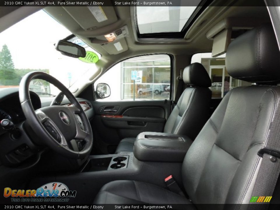 2010 GMC Yukon XL SLT 4x4 Pure Silver Metallic / Ebony Photo #10