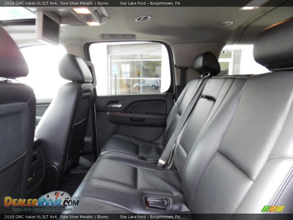 2010 GMC Yukon XL SLT 4x4 Pure Silver Metallic / Ebony Photo #11