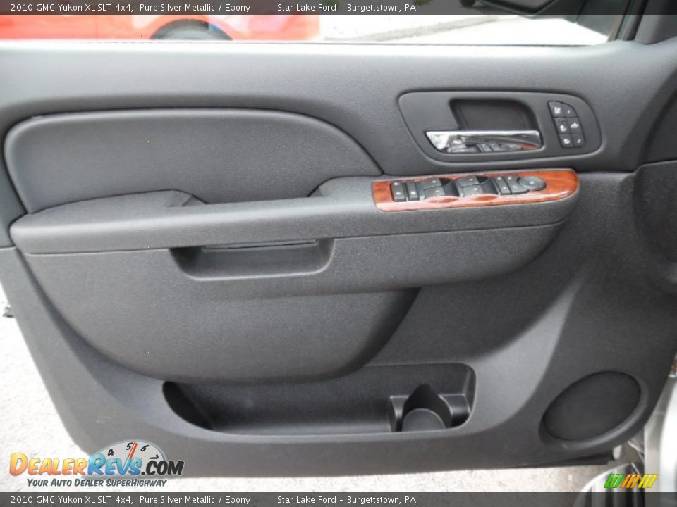 2010 GMC Yukon XL SLT 4x4 Pure Silver Metallic / Ebony Photo #13
