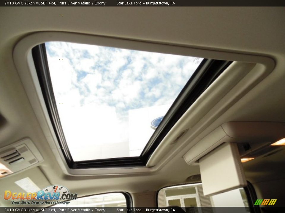 2010 GMC Yukon XL SLT 4x4 Pure Silver Metallic / Ebony Photo #15
