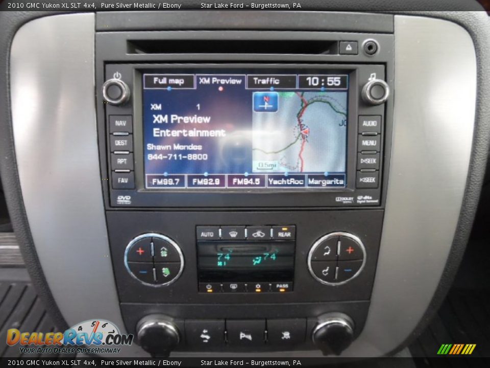2010 GMC Yukon XL SLT 4x4 Pure Silver Metallic / Ebony Photo #18
