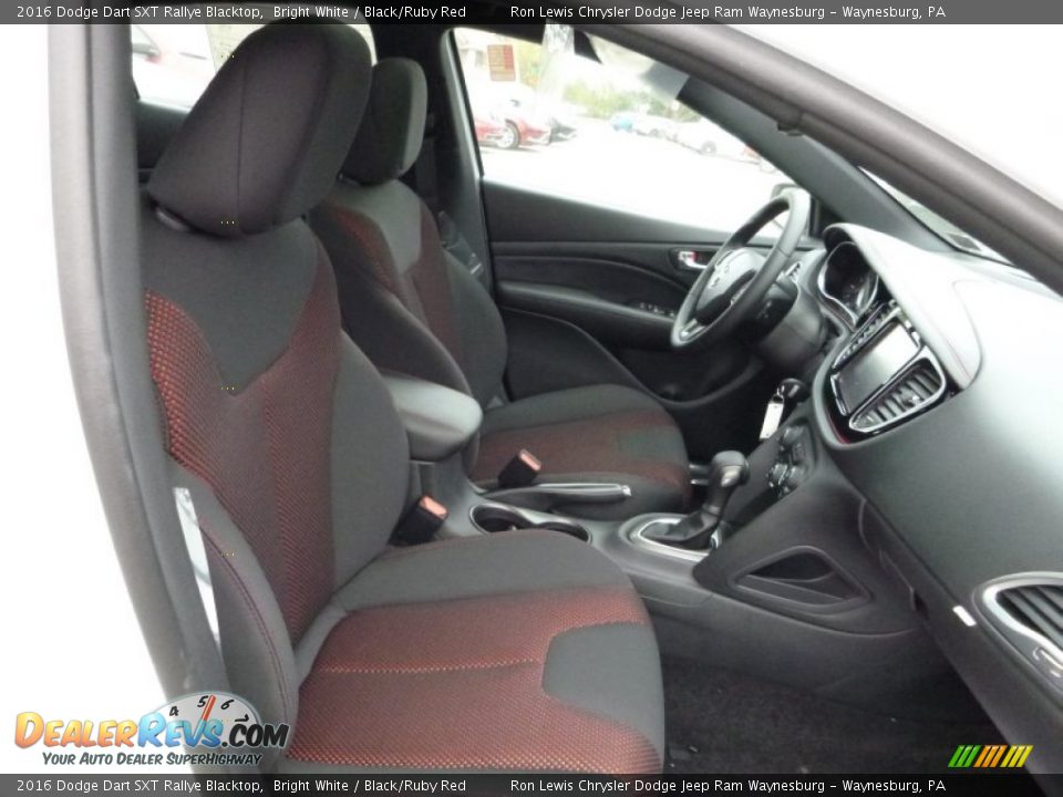2016 Dodge Dart SXT Rallye Blacktop Bright White / Black/Ruby Red Photo #5