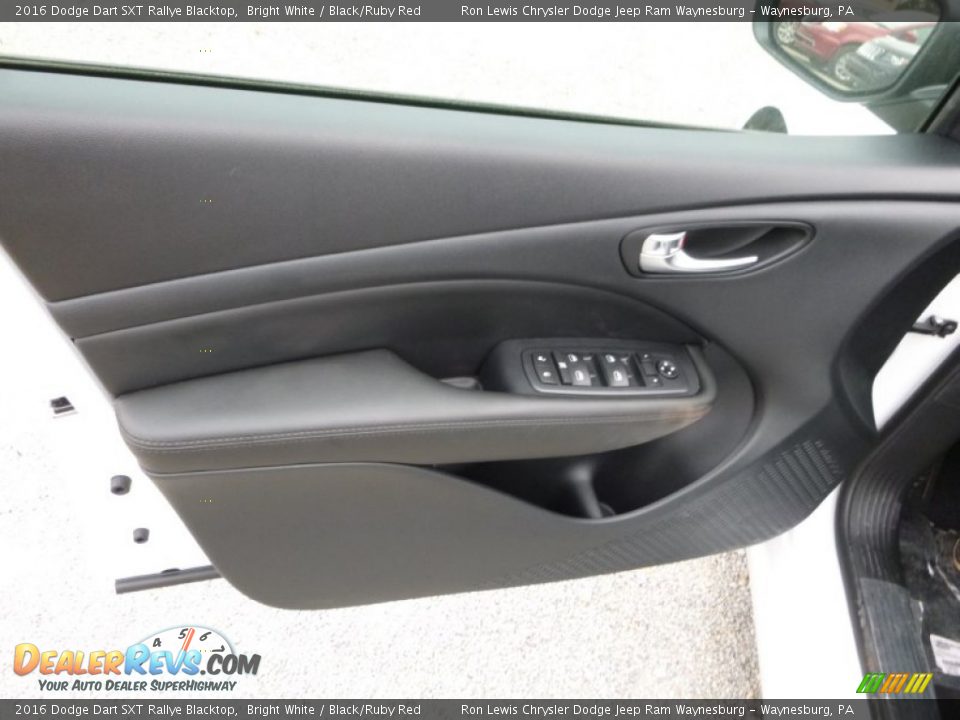 2016 Dodge Dart SXT Rallye Blacktop Bright White / Black/Ruby Red Photo #11