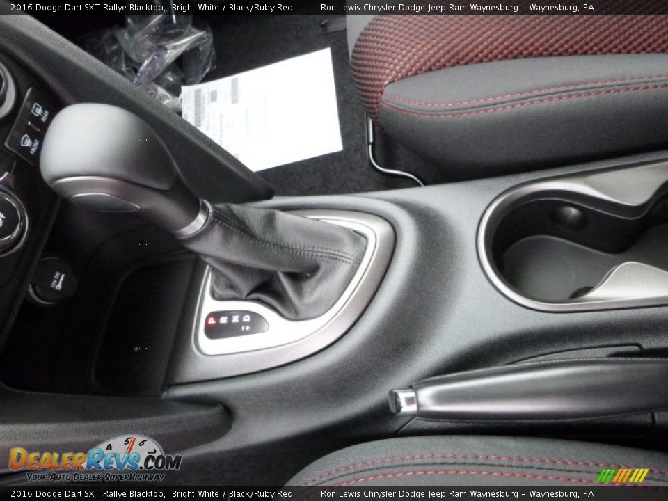 2016 Dodge Dart SXT Rallye Blacktop Bright White / Black/Ruby Red Photo #14