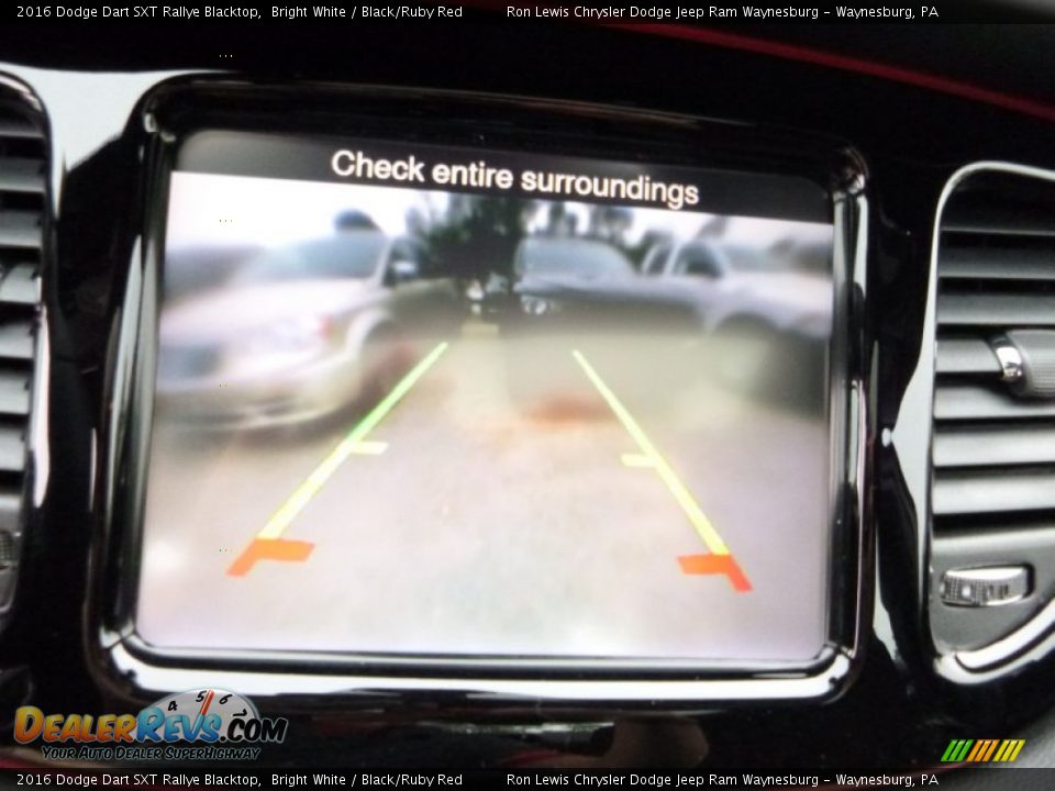 2016 Dodge Dart SXT Rallye Blacktop Bright White / Black/Ruby Red Photo #15