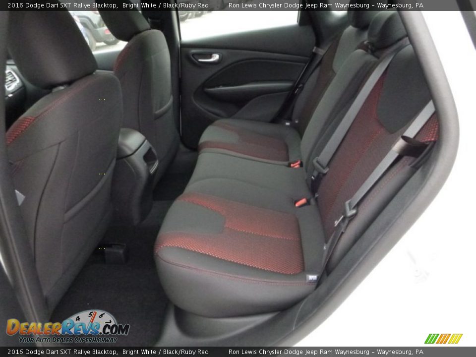 2016 Dodge Dart SXT Rallye Blacktop Bright White / Black/Ruby Red Photo #18
