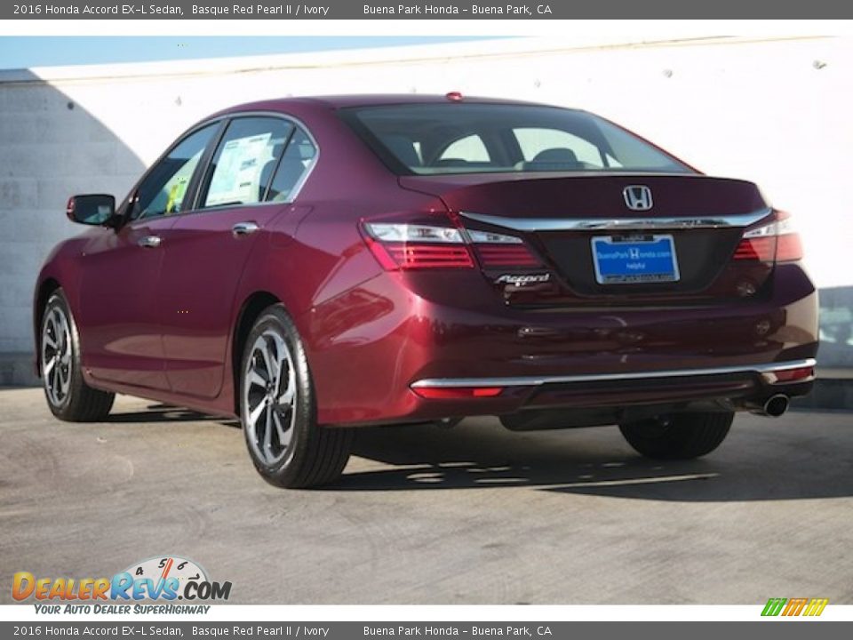 2016 Honda Accord EX-L Sedan Basque Red Pearl II / Ivory Photo #2