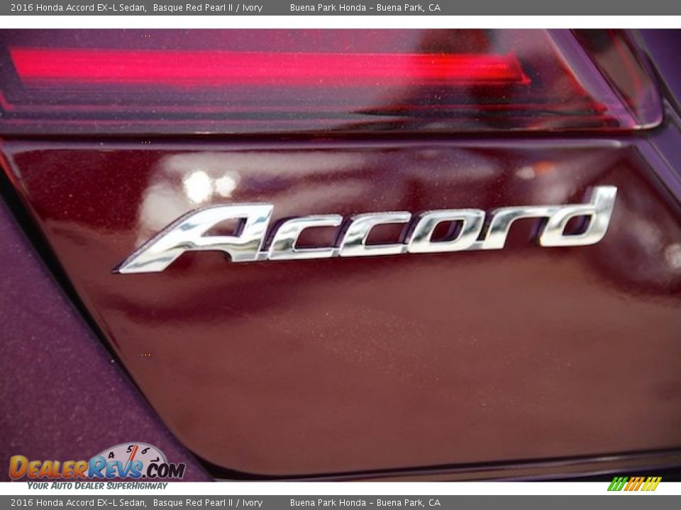 2016 Honda Accord EX-L Sedan Basque Red Pearl II / Ivory Photo #3