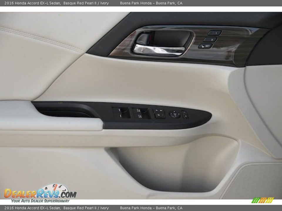 2016 Honda Accord EX-L Sedan Basque Red Pearl II / Ivory Photo #8