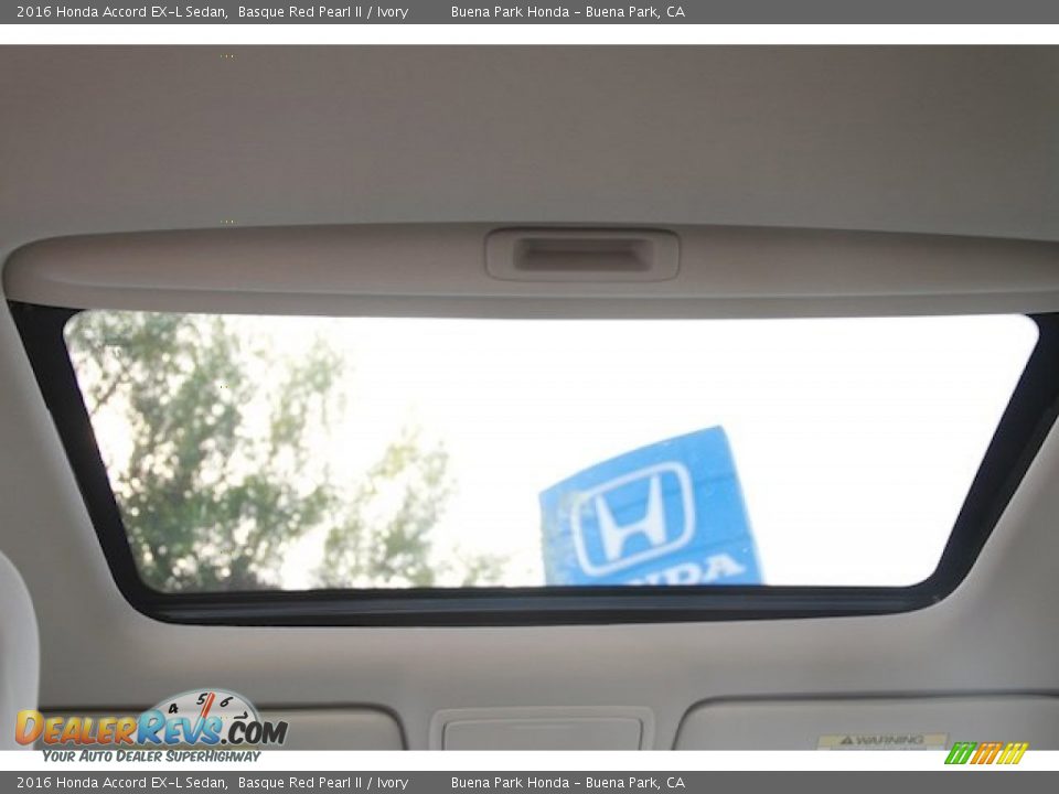 2016 Honda Accord EX-L Sedan Basque Red Pearl II / Ivory Photo #14