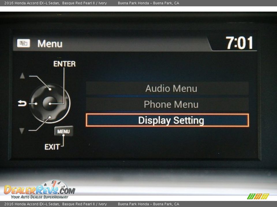 2016 Honda Accord EX-L Sedan Basque Red Pearl II / Ivory Photo #18