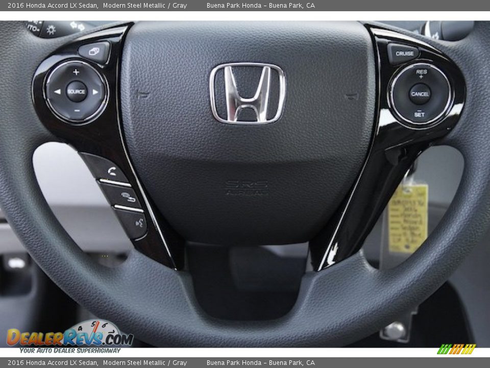 2016 Honda Accord LX Sedan Modern Steel Metallic / Gray Photo #9