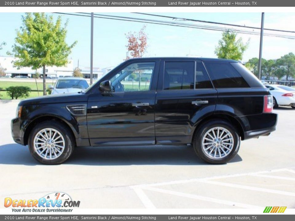 2010 Land Rover Range Rover Sport HSE Santorini Black / Almond/Nutmeg Stitching Photo #8