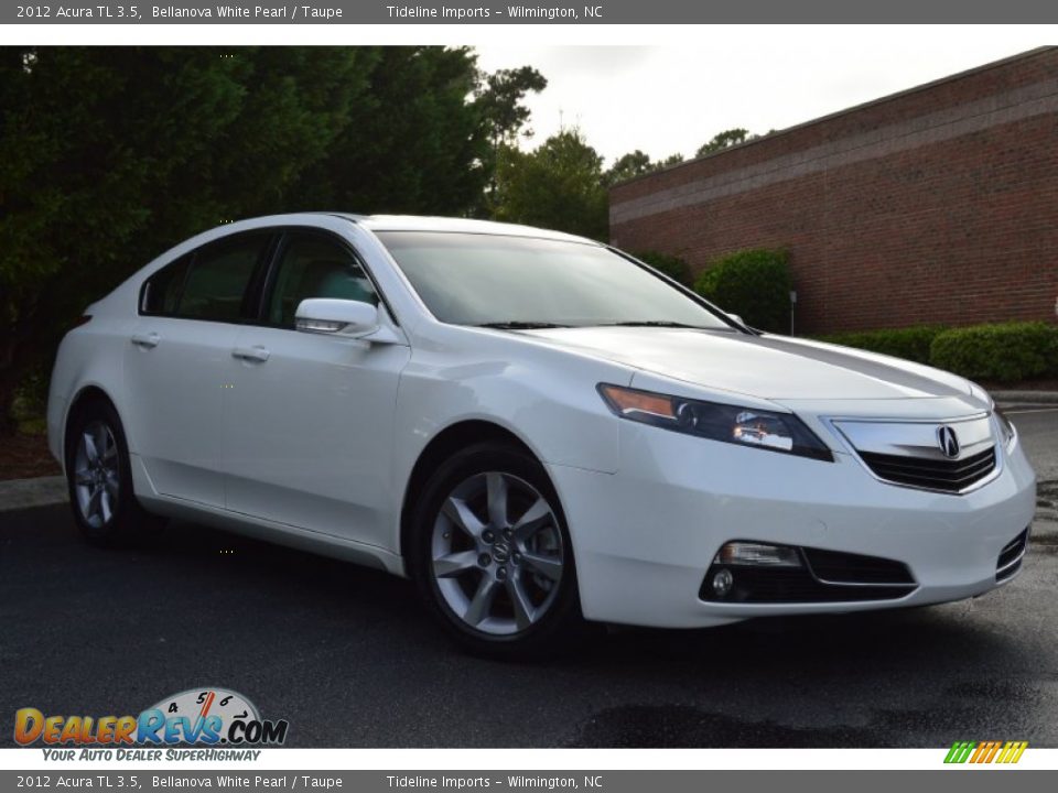 2012 Acura TL 3.5 Bellanova White Pearl / Taupe Photo #2