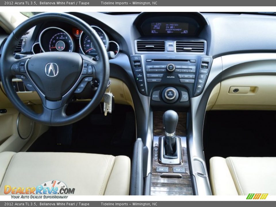 2012 Acura TL 3.5 Bellanova White Pearl / Taupe Photo #6