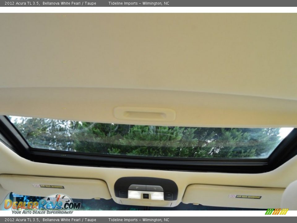 2012 Acura TL 3.5 Bellanova White Pearl / Taupe Photo #7
