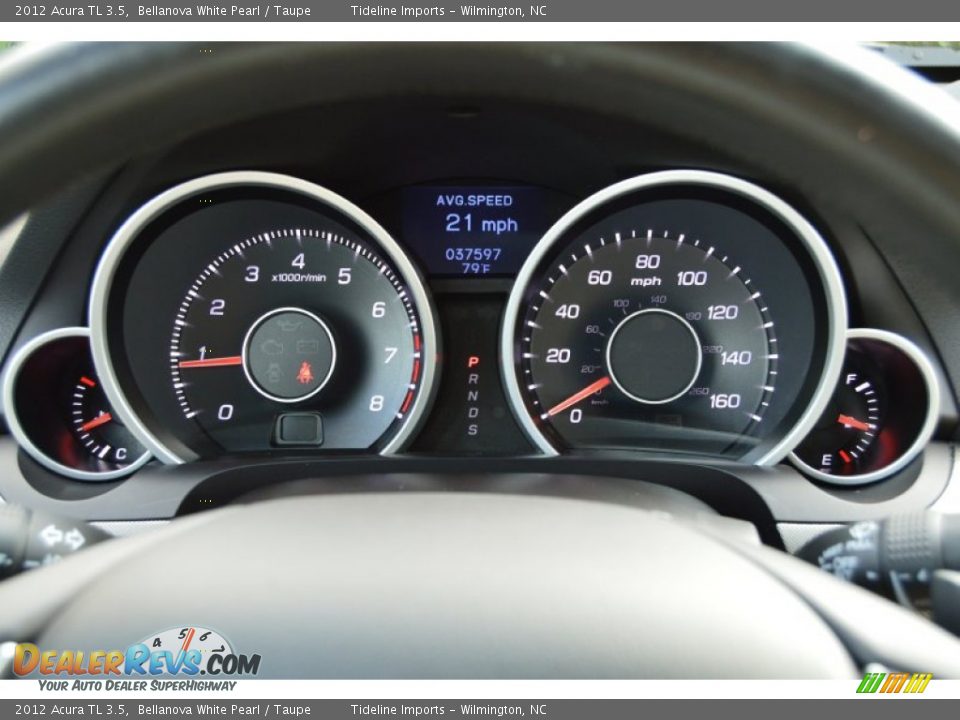 2012 Acura TL 3.5 Bellanova White Pearl / Taupe Photo #8