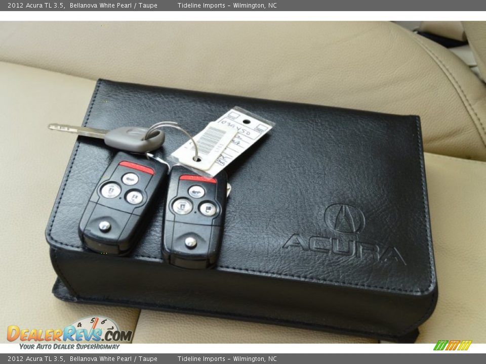 2012 Acura TL 3.5 Bellanova White Pearl / Taupe Photo #12