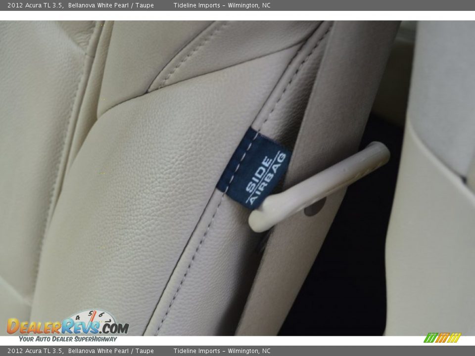 2012 Acura TL 3.5 Bellanova White Pearl / Taupe Photo #13