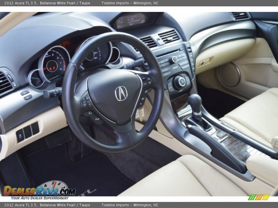2012 Acura TL 3.5 Bellanova White Pearl / Taupe Photo #15