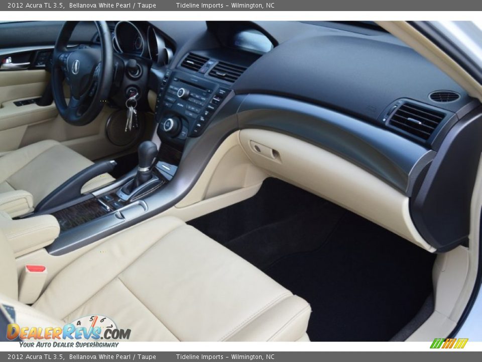 2012 Acura TL 3.5 Bellanova White Pearl / Taupe Photo #16