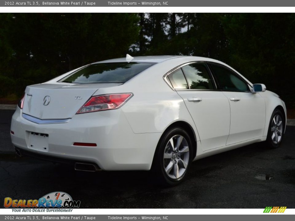 2012 Acura TL 3.5 Bellanova White Pearl / Taupe Photo #22