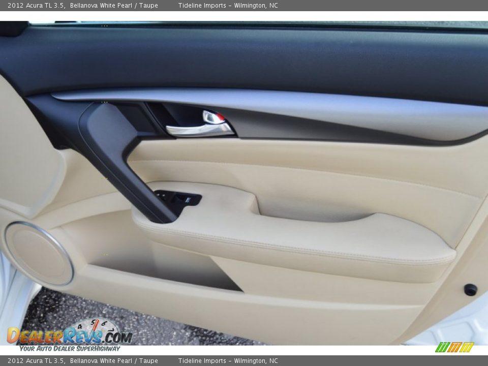2012 Acura TL 3.5 Bellanova White Pearl / Taupe Photo #26