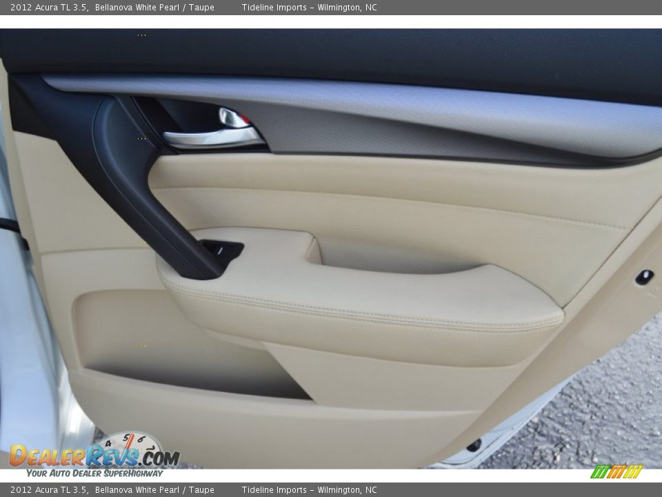 2012 Acura TL 3.5 Bellanova White Pearl / Taupe Photo #27