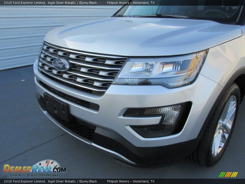 2016 Ford Explorer Limited Ingot Silver Metallic / Ebony Black Photo #10