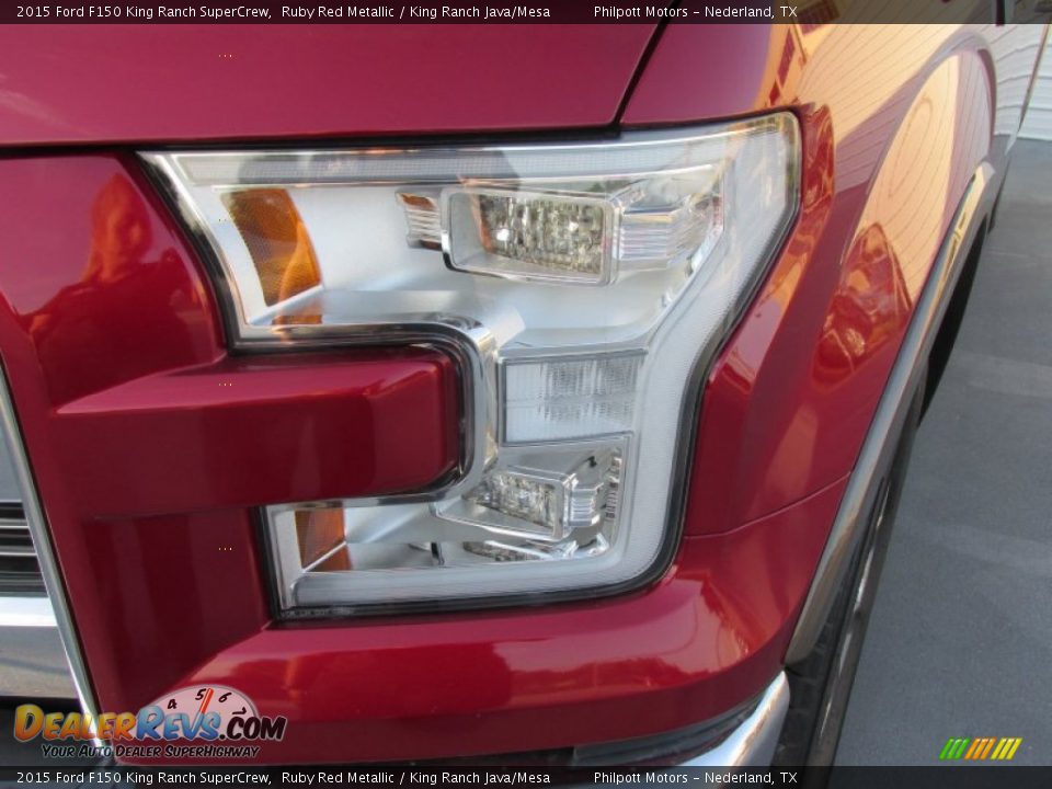 2015 Ford F150 King Ranch SuperCrew Ruby Red Metallic / King Ranch Java/Mesa Photo #9