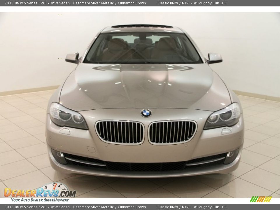 2013 BMW 5 Series 528i xDrive Sedan Cashmere Silver Metallic / Cinnamon Brown Photo #2