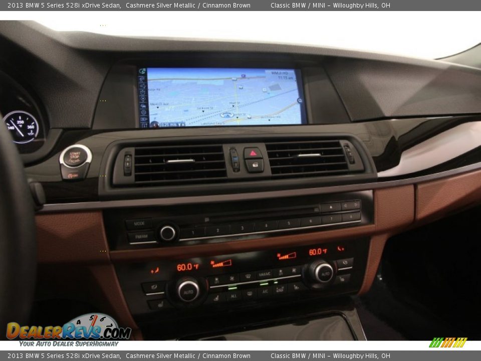 2013 BMW 5 Series 528i xDrive Sedan Cashmere Silver Metallic / Cinnamon Brown Photo #9