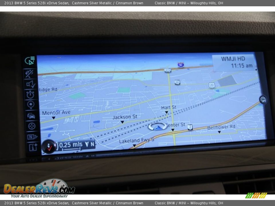 2013 BMW 5 Series 528i xDrive Sedan Cashmere Silver Metallic / Cinnamon Brown Photo #11