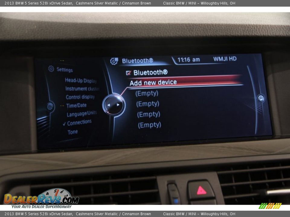 2013 BMW 5 Series 528i xDrive Sedan Cashmere Silver Metallic / Cinnamon Brown Photo #12