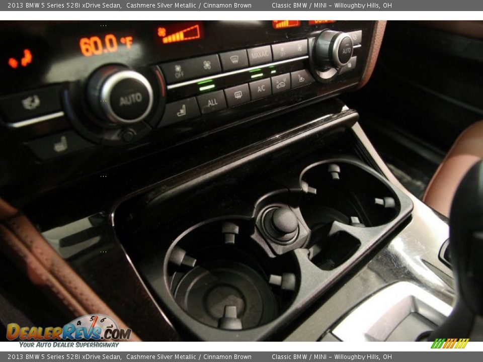 2013 BMW 5 Series 528i xDrive Sedan Cashmere Silver Metallic / Cinnamon Brown Photo #15