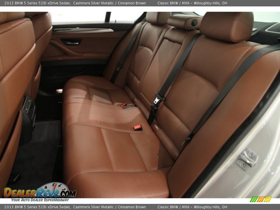 Rear Seat of 2013 BMW 5 Series 528i xDrive Sedan Photo #18