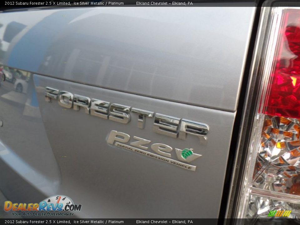 2012 Subaru Forester 2.5 X Limited Ice Silver Metallic / Platinum Photo #11