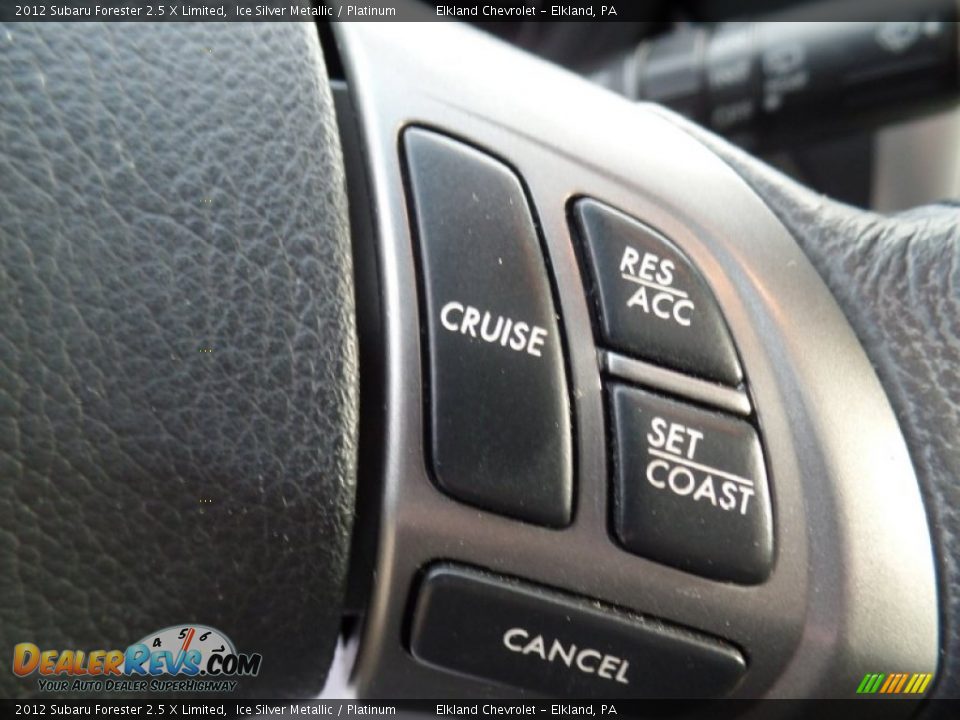 2012 Subaru Forester 2.5 X Limited Ice Silver Metallic / Platinum Photo #20