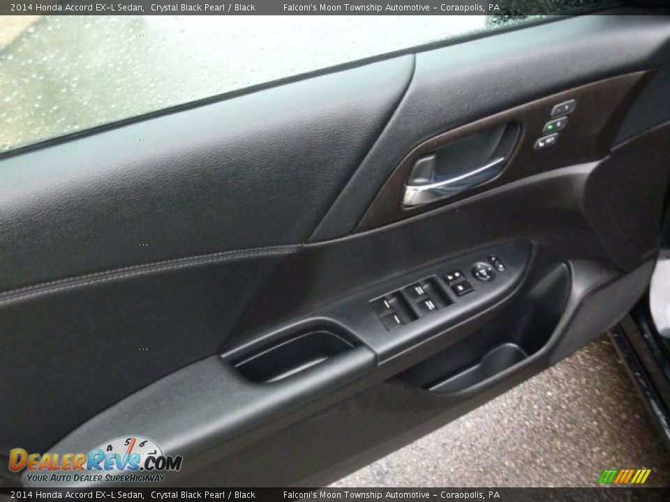 2014 Honda Accord EX-L Sedan Crystal Black Pearl / Black Photo #19