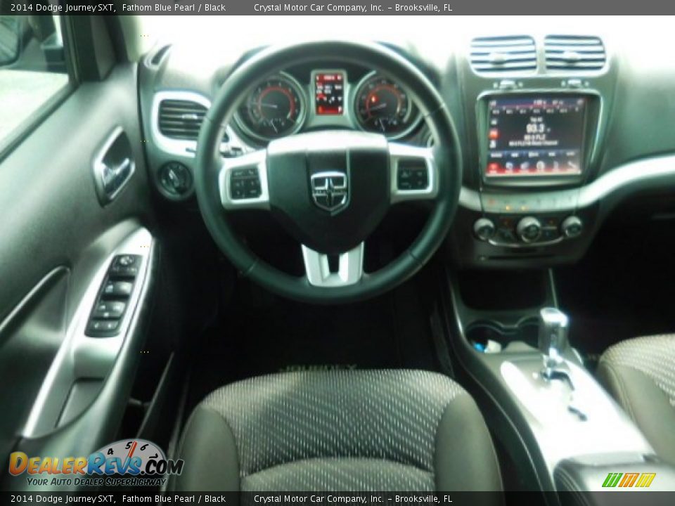 2014 Dodge Journey SXT Fathom Blue Pearl / Black Photo #7