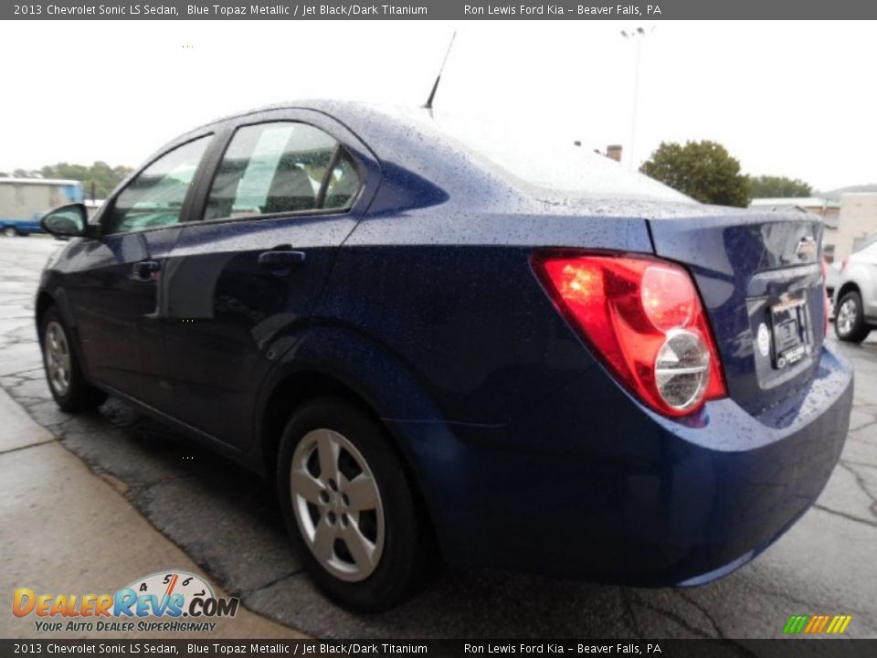2013 Chevrolet Sonic LS Sedan Blue Topaz Metallic / Jet Black/Dark Titanium Photo #5