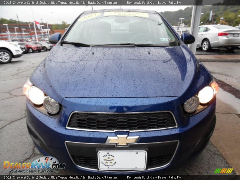 2013 Chevrolet Sonic LS Sedan Blue Topaz Metallic / Jet Black/Dark Titanium Photo #8