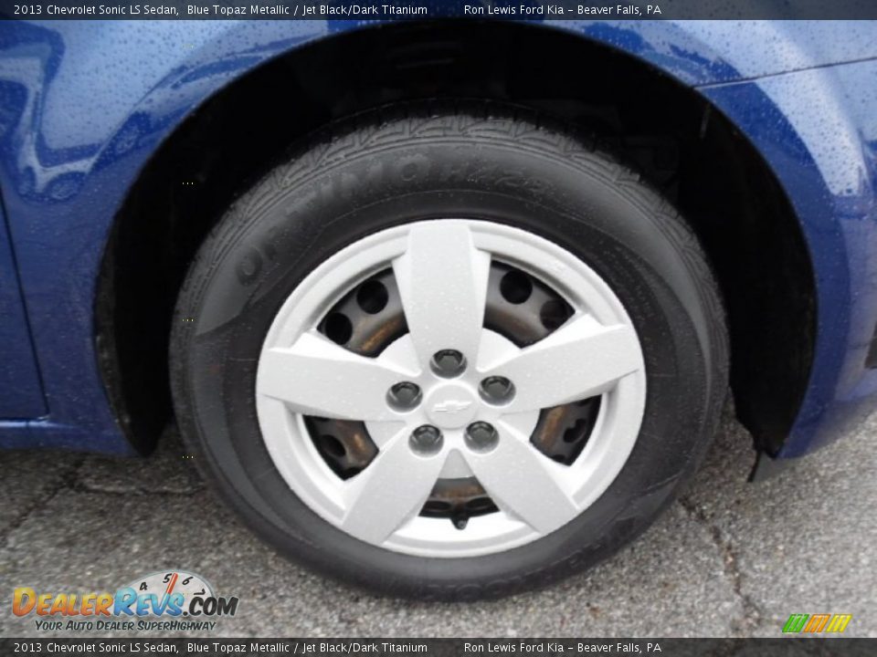 2013 Chevrolet Sonic LS Sedan Blue Topaz Metallic / Jet Black/Dark Titanium Photo #10